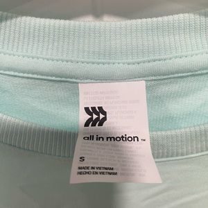 Brand new top target bran crewneck pullover aqua/green
